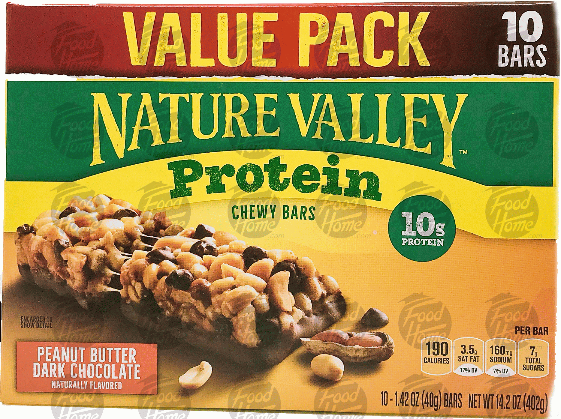 Nature Valley  peanut butter dark chocolate chewy granola bars, 10 pk, box Full-Size Picture